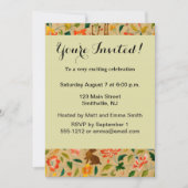 Invitation Animal Antique Cheval Oiseau Deer Rabbit (Devant)