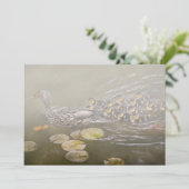 Invitation Animal - Canards - Nager comme un canard (Debout devant)