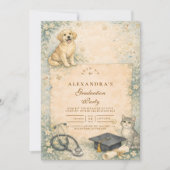 Invitation Animal Care White Coat Graduation (Devant)