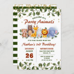 Invitation Animal Friends Zoo Party Anniversaire de enfant de<br><div class="desc">Animaux amis Zoo Fête de verdure Invitation Anniversaire de enfant</div>