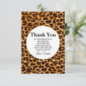 Invitation Animal, impression d'animal, Léopard, guépard merc (Debout devant)