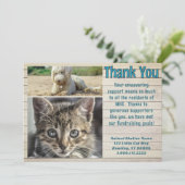Invitation Animal Shelter Photo Template Thank You Cards (Debout devant)