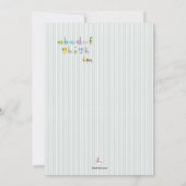 Invitation animale de fête d'anniversaire de la (Dos)