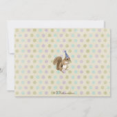 Invitation animale de partie de région boisée (Dos)