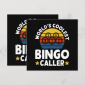 Invitation Animateur de Bingo le Plus Cool au Monde (Devant / Derrière)