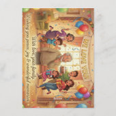 Invitation Animation style Birthday Card for Grandparents. (Dos)