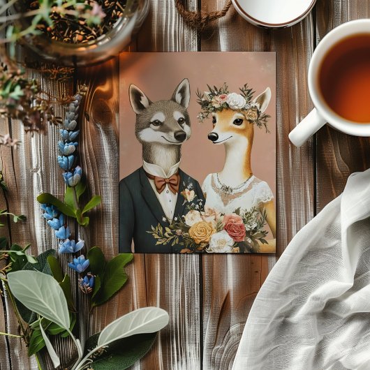 Invitation Animaux amusants Mariage