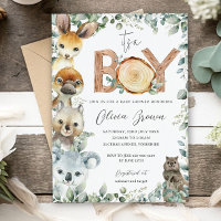 Animaux australiens Baby shower Bois Boy