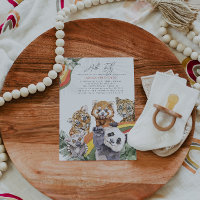Animaux Bébés de la Jungle Tropicale | Baby Shower