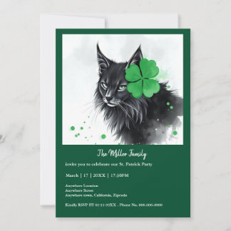 Invitation Animaux chanceux déguisés - Saint Patrick’s Day Fu