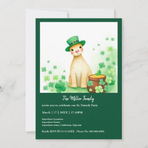 Invitation Animaux chanceux déguisés - Saint Patrick’s Day Fu