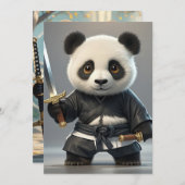 Invitation Animaux chinois traditionnels, chinois Kung Fu, ch (Devant / Derrière)