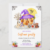 Invitation Animaux Costume Halloween Party (Devant)