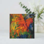 Invitation Animaux dans un paysage de Franz Marc (Debout devant)