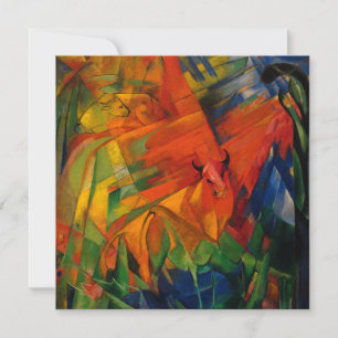 Invitation Animaux dans un paysage de Franz Marc