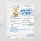 Invitation Animaux de ballon à air chaud (Devant)