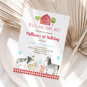 Invitation Animaux de ferme Anniversaire