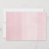 Invitation Animaux de ferme aquarelle florale fille baby show (Dos)