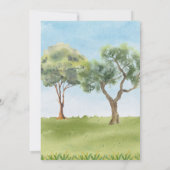 Invitation Animaux de ferme Aquarelle Photo fête d'anniversai (Dos)