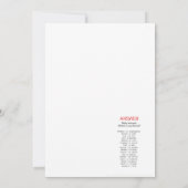 Invitation Animaux de ferme Baby shower Taille du jeu Invitat (Dos)