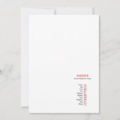 Invitation Animaux de ferme Baby shower Taille du jeu Invitat (Dos)