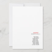 Invitation Animaux de ferme Baby shower Taille du jeu Invitat (Dos)