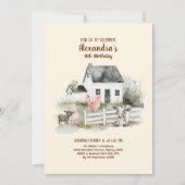 Invitation Animaux de ferme Barnyard Anniversaire (Devant)