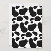 Invitation Animaux de ferme Barnyard Blue Boy Baby shower vir (Dos)