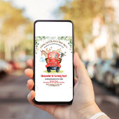 Invitation Animaux de ferme Barnyard Boy Barn Party Ferme Ann