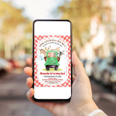 Invitation Animaux de ferme Barnyard Boy Barn Party Ferme Ann