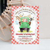 Invitation Animaux de ferme Barnyard Boy Barn Party Ferme Ann