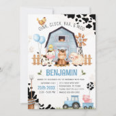 Invitation Animaux de ferme Barnyard FARM ANNIVERSAIRE Invita (Devant)