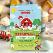 Invitation Animaux de ferme Barnyard fête d'anniversaire