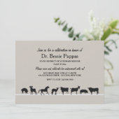 Invitation Animaux de ferme Dr. de médecine vétérinaire (Debout devant)