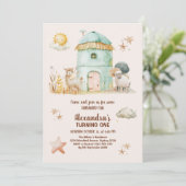 Invitation Animaux de ferme Enfants Agriculteur 1er anniversa (Debout devant)