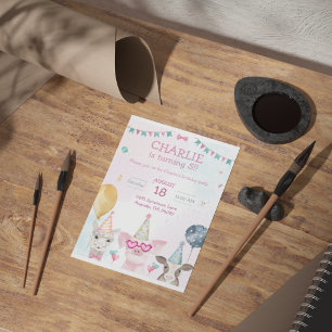 Invitation Animaux de ferme fête Anniversaire Whimsy Invitati