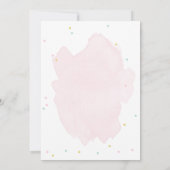 Invitation Animaux de ferme Fille rose En vichy Barnyard Anni (Dos)