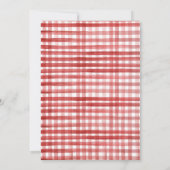 Invitation Animaux de ferme Garçon En vichy Barnyard Annivers (Dos)