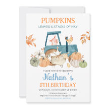 Animaux de ferme L'anniversaire de l'automne