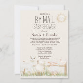 Invitation Animaux de ferme Meadow Friends By Mail Baby showe (Devant)