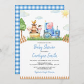 Invitation Animaux de ferme pour animaux de ferme modifiables (Devant / Derrière)