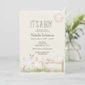 Invitation Animaux de ferme Pré AmisBébé Douche (Debout devant)