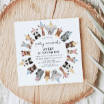 Invitation Animaux de fête Anniversaire<br><div class="desc">Célébrez le deuxième anniversaire de votre petit en style avec cette invitation à thème animal de fête! Dotée d'un design amusant de couronnes faites d'animaux avec des casquettes de fête, cette invitation fera certainement de vos invités un grand plaisir pour le grand jour. Assurez-vous que votre fête du deuxième anniversaire...</div>