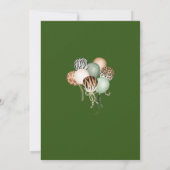 Invitation Animaux de fête Anniversaire Empreinte de léopard  (Dos)