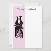 Invitation Animaux de fête - BAT Crazy - Halloween - Faune - (Devant)