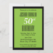 Invitation Animaux de fête de 50 ans | 50e anniversaire (Dos)