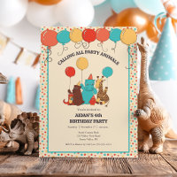 Animaux de Fête Hippopotame, Girafe, Ours Annivers