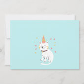 Invitation Animaux de fête mignons  (Dos)