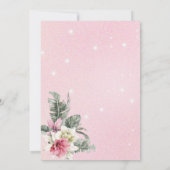 Invitation Animaux de Fête Safari Jungle Fille Rose Anniversa (Dos)