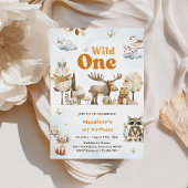 Invitation Animaux de forêt 1er anniversaire